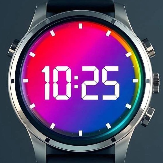 Eine digitale Uhr als Zeichen innovativer Zusammenarbeit. 